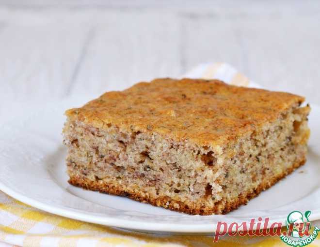 Постный банановый пирог – кулинарный рецепт