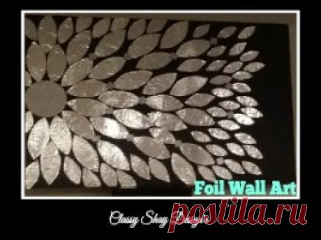 DIY: Foil Wall Art Home Decor - Dollar Tree