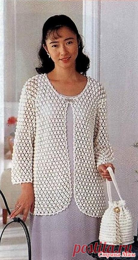 Нарядный ажурный кардиган. Крючок. - ВЯЗАНАЯ МОДА+ ДЛЯ НЕМОДЕЛЬНЫХ ДАМ - Страна Мам