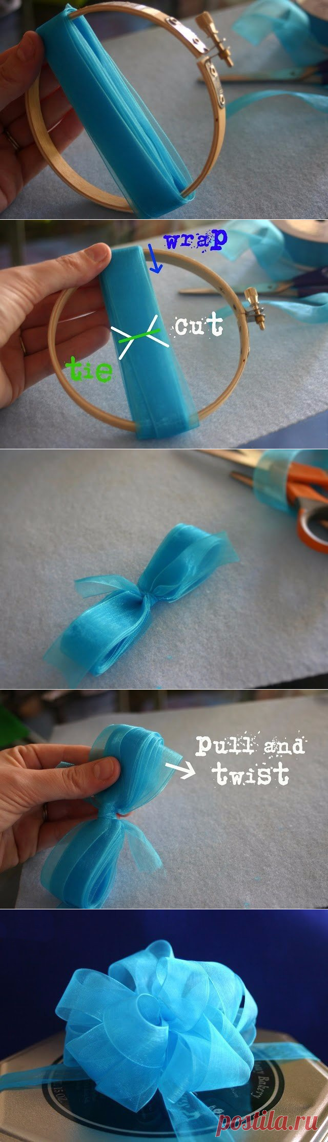 Простой способ красиво завязать бант — Сделай сам, идеи для творчества - DIY Ideas