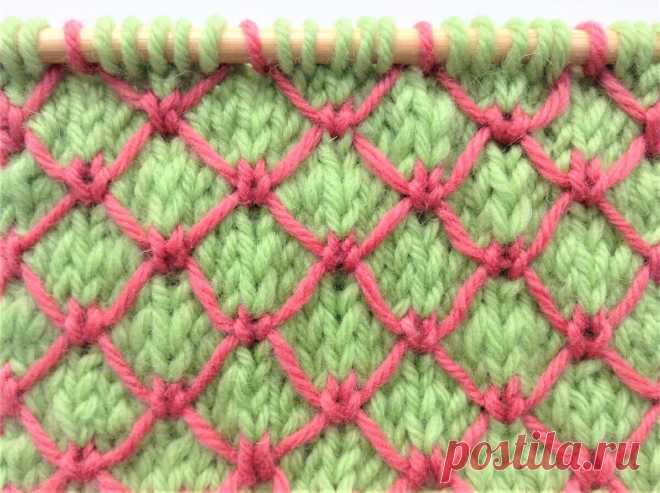 Королевская подбивка. Двухцветное вязание | SIBKNITTING | Яндекс Дзен