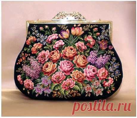 Волшебный мир рукоделия: Вышитая сумочка