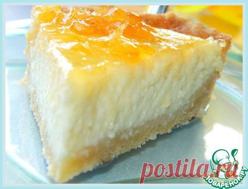 Творожный тарт с лимонным джемом - кулинарный рецепт