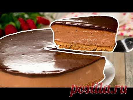 Най-вкусният чийзкейк с шоколадова паста Нутела , без печене! I Apetiten TV