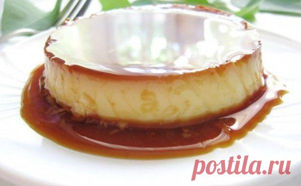 Воздушный десерт с карамелью за 40 секунд | Эфария