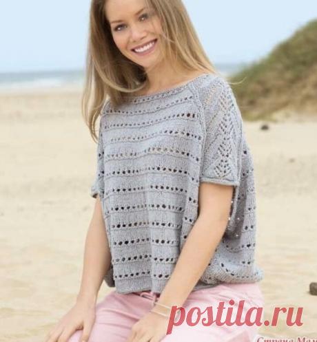 Хлопковые джемперы для лета. Идеи и схемы узоров. | Вяжем вместе - вяжем стильно. | Дзен