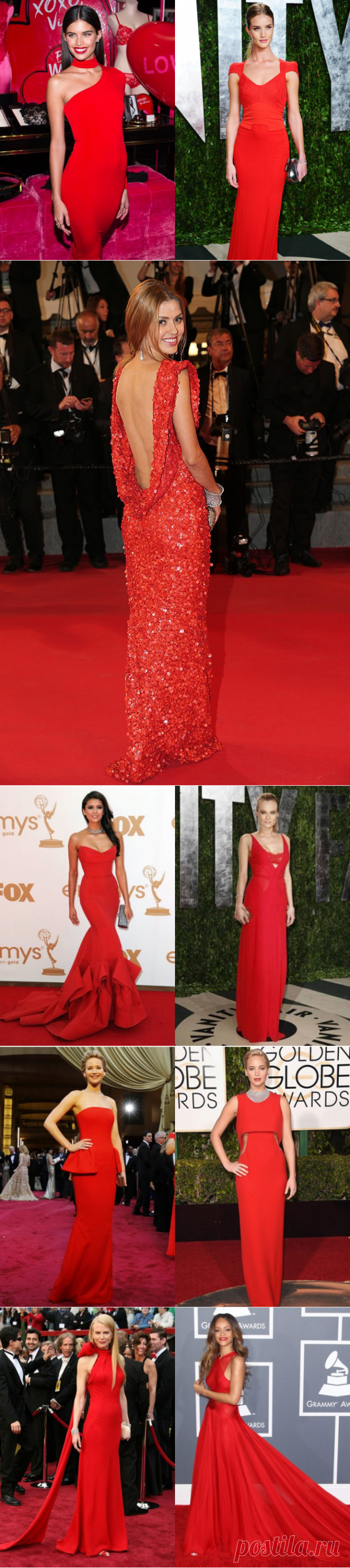 Как носить красное платье / Все для женщины