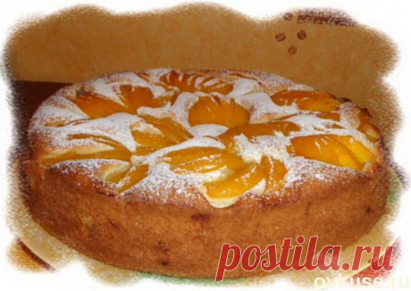 Пирог с персиками - Простые рецепты Овкусе.ру