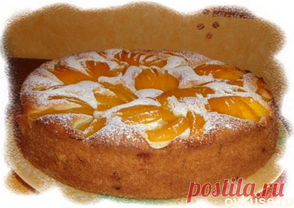 Пирог с персиками - Простые рецепты Овкусе.ру