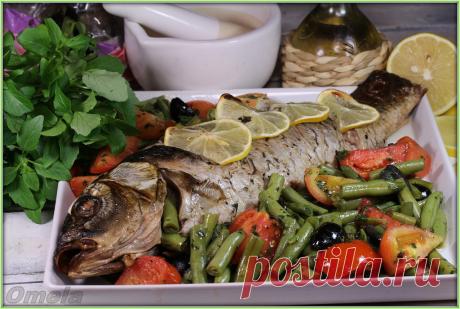 Сазан (карп) с овощами в базиликовом соусе - ХЛЕБОПЕЧКА.РУ - рецепты, отзывы, инструкции