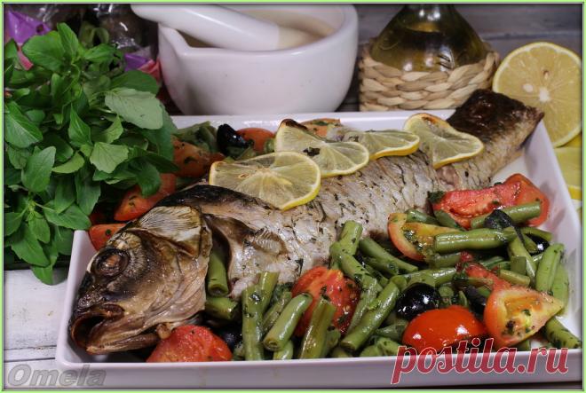 Сазан (карп) с овощами в базиликовом соусе - ХЛЕБОПЕЧКА.РУ - рецепты, отзывы, инструкции