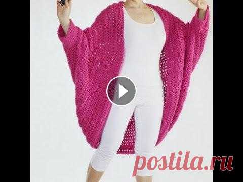 Кардиган Кокон Спицами - 2019 / Cardigan Cocoon Knitting Needles

детская сумочка связанная крючком