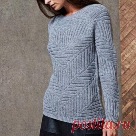 Пост на стене Джемпер теневым узором