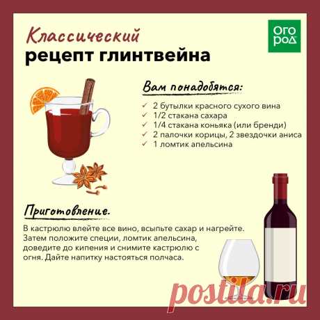 Классический рецепт глинтвейна