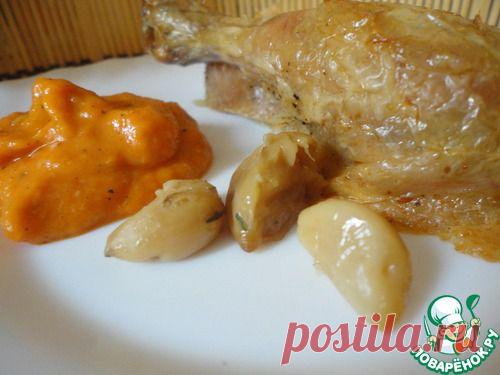 Курица пятичасовая с овощным соусом - кулинарный рецепт