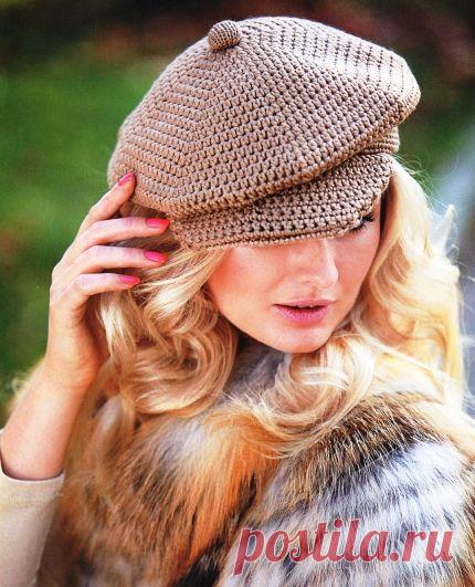 Вязаная кепка крючком | Вязание крючком, схемы вязания, бесплатное вязание крючком
