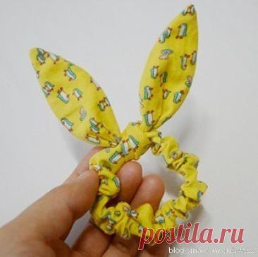 Резинка для волос с ушками