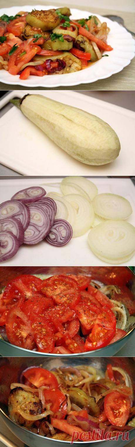 Совершенно несложно;)) Салат из баклажанов — Вкусные рецепты