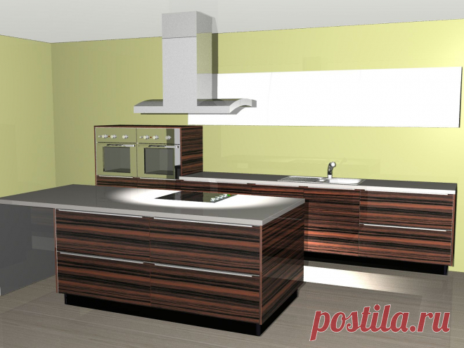 Общий вид мебели для кухни. Конструктор, bCAD, https://vk.com/constructor_online