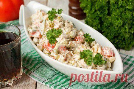 «Боярский» с куриным мясом, овощами и орехами, фото рецепт