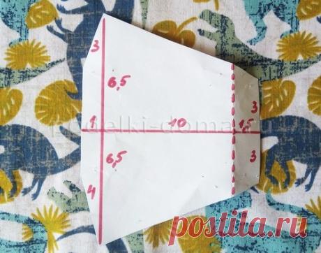 Детская маска из трикотажа