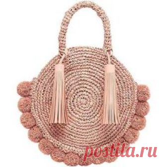 round straw bag