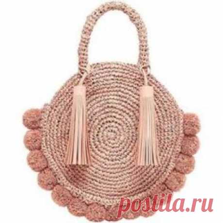 round straw bag