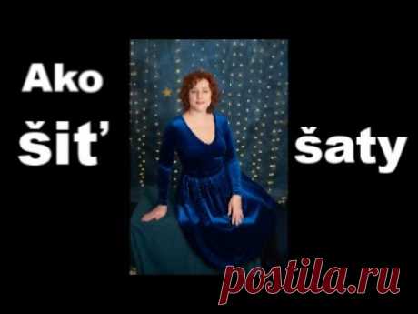 Ako šiť šaty zo zamatovej látky.