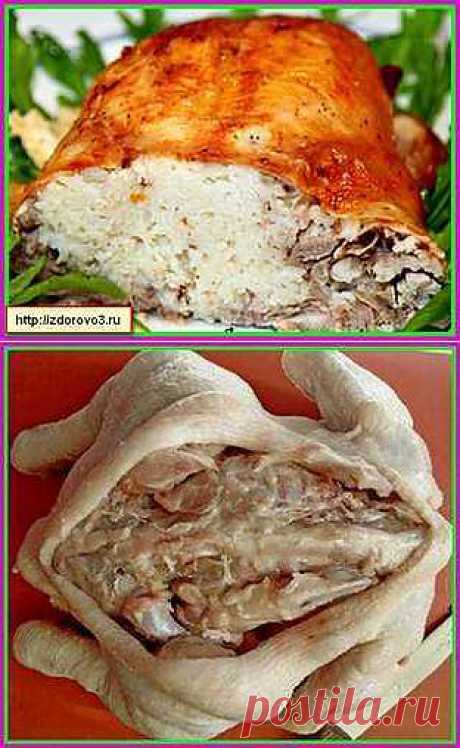 Курица фаршированная