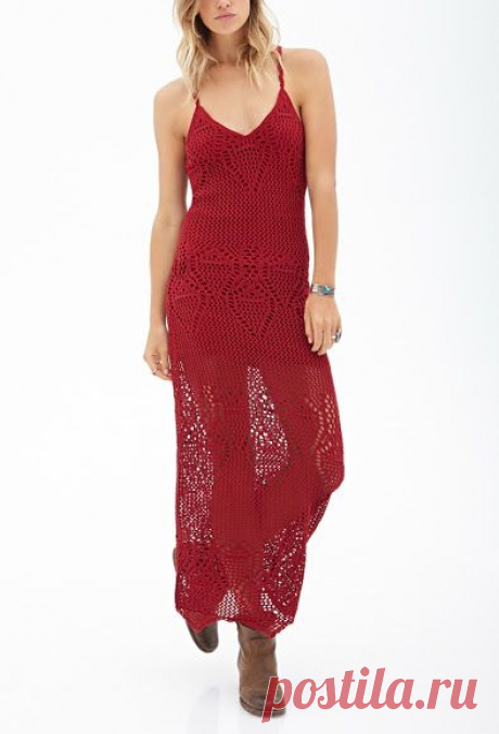 Crochet Outstanding: malha Maxi Vestido de Forever 21