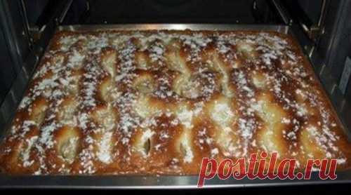 Пирог с яблоками, как пирожное