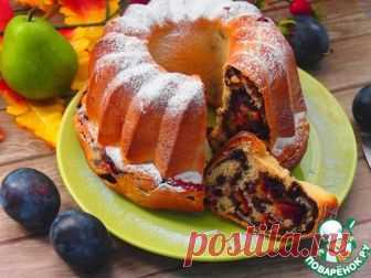 Кекс с маком и сливами – кулинарный рецепт
