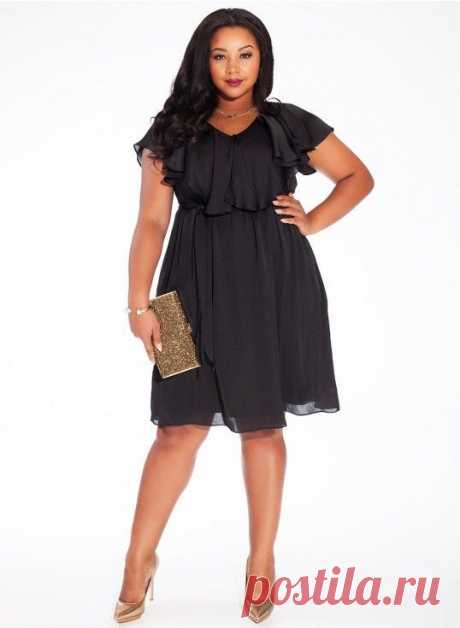 Isla Plus Size Dress in Black