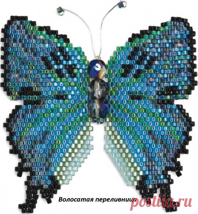 ​Бабочки из бисера Бабочки из бисераНевероятная красота живой природы отлично передана в этих бабочках.