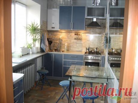 Как из маленькой кухни сделать большую