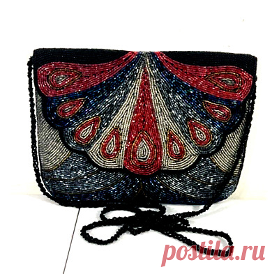 Beaded Evening Bag Purse 70-80s Art Deco  with Chain Strap See Pics  | eBay Beautiful Beaded Evening Bag, Circa unknown Possibly 1970s plus 