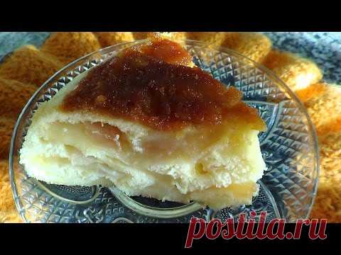 В микроволновке 7мин. Яблочная ШАРЛОТКА под карамелью.