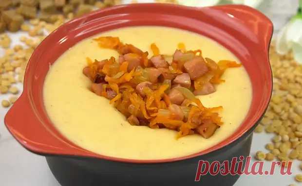 Рецепт гороховой каши по-английски. Никаких комков внутри, а сверху зажарка из колбасы и лука - Steak Lovers - 21 февраля - 43126616854 - Медиаплатформа МирТесен