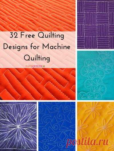 32 Free Quilting Designs for Machine Quilting | FaveQuilts.com