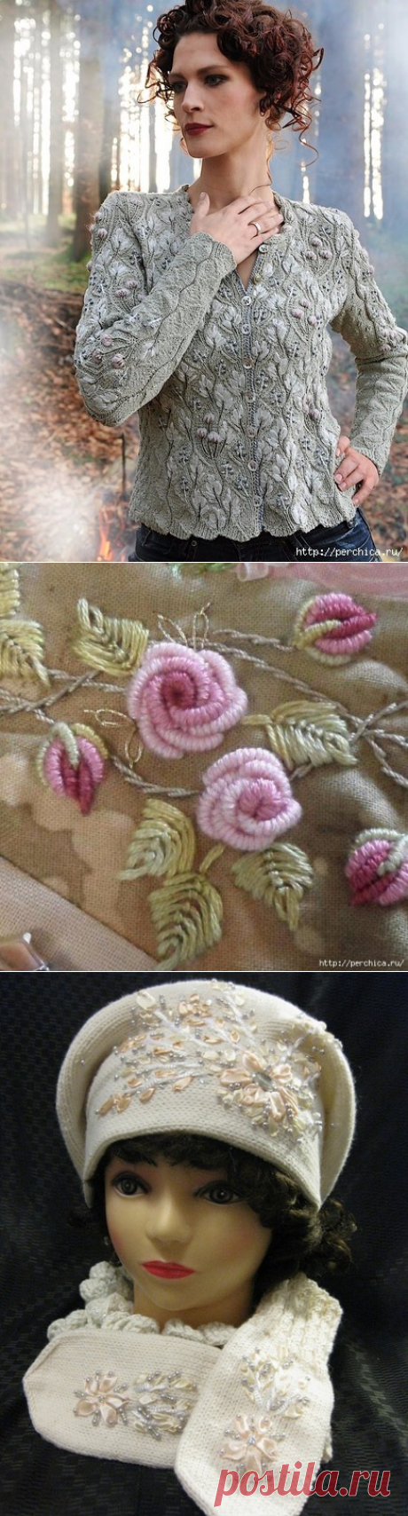 Большая коллекция идей вышивки по трикотажу - Сам себе волшебник