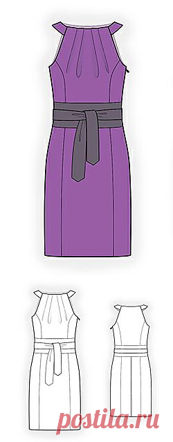 4306 ПЛАТЬЕ С АМЕРИКАНСКОЙ ПРОЙМОЙ