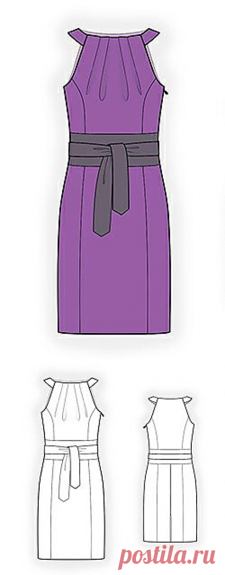 4306 ПЛАТЬЕ С АМЕРИКАНСКОЙ ПРОЙМОЙ
