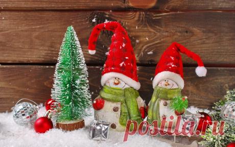 Скачать обои vintage, Happy, Новый Год, Merry, игрушки, украшения, Рождество, New Year, Christmas, decoration, снеговики, раздел новый год в разрешении 1280x800