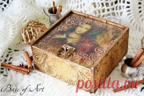 Декупаж - Сайт любителей декупажа - DCPG.RU | Шкатулка &quot;Сирена&quot;. Мастер-класс от &quot;Base of Art&quot;.