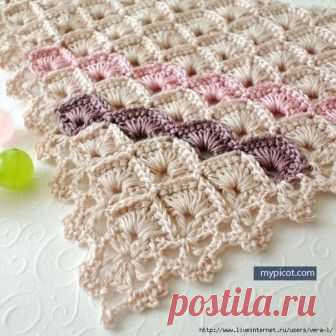 Красивый узор крючком (УЗОРЫ КРЮЧКОМ) Красивый узор крючком Подойдет для вязания пледа. //pagead2.googlesyndication.com/pagead/js/adsbygoogle.js (adsbygoogle = window.adsbygoogle || []).push({});…