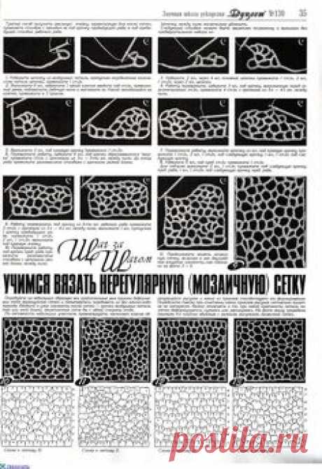 Сетка в ирландском кружеве. Комментарии