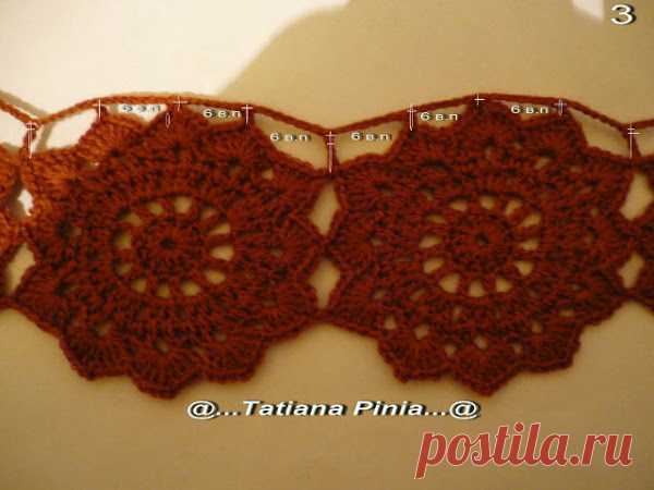 Техника вязания крючком без отрыва нити с Осинки