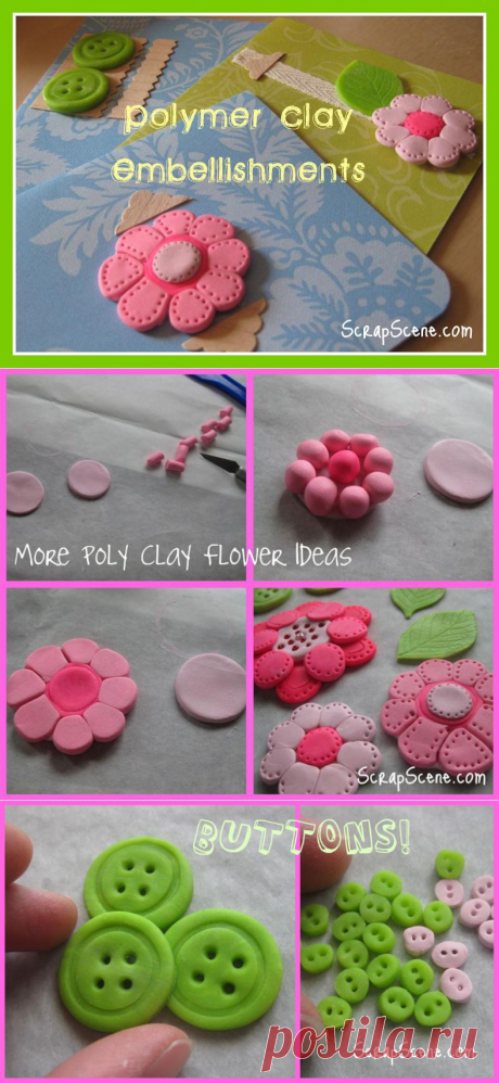 Handmade Scrapbook Embellishments – Polymer Clay Tutorial