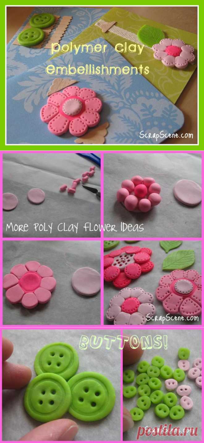 Handmade Scrapbook Embellishments – Polymer Clay Tutorial