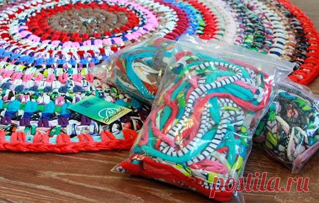 Sacocharte Ganchillo Para Mentes Creativas: Tutorial DIY alfombra XXL con cinta reciclada o trapillo por Sacocharte